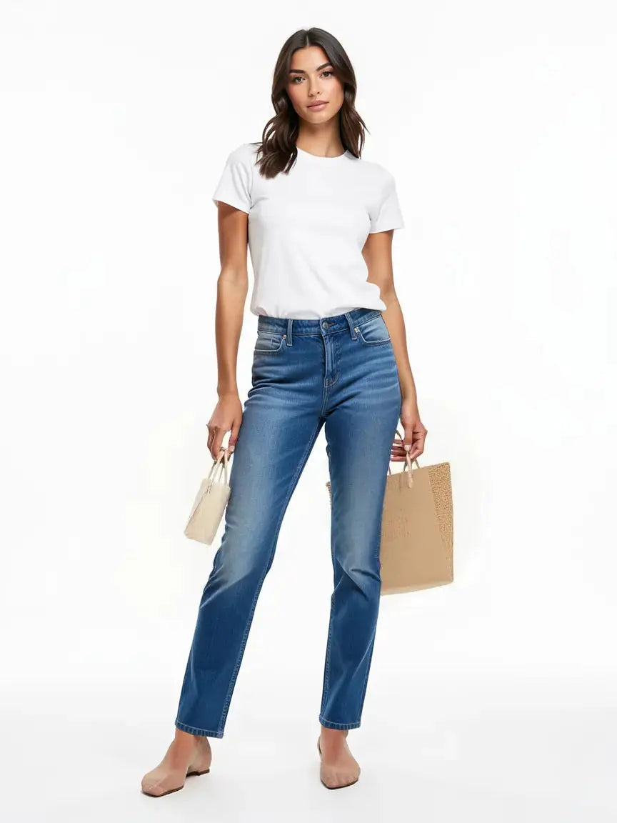 Jean droit taille 28 seconde main femme