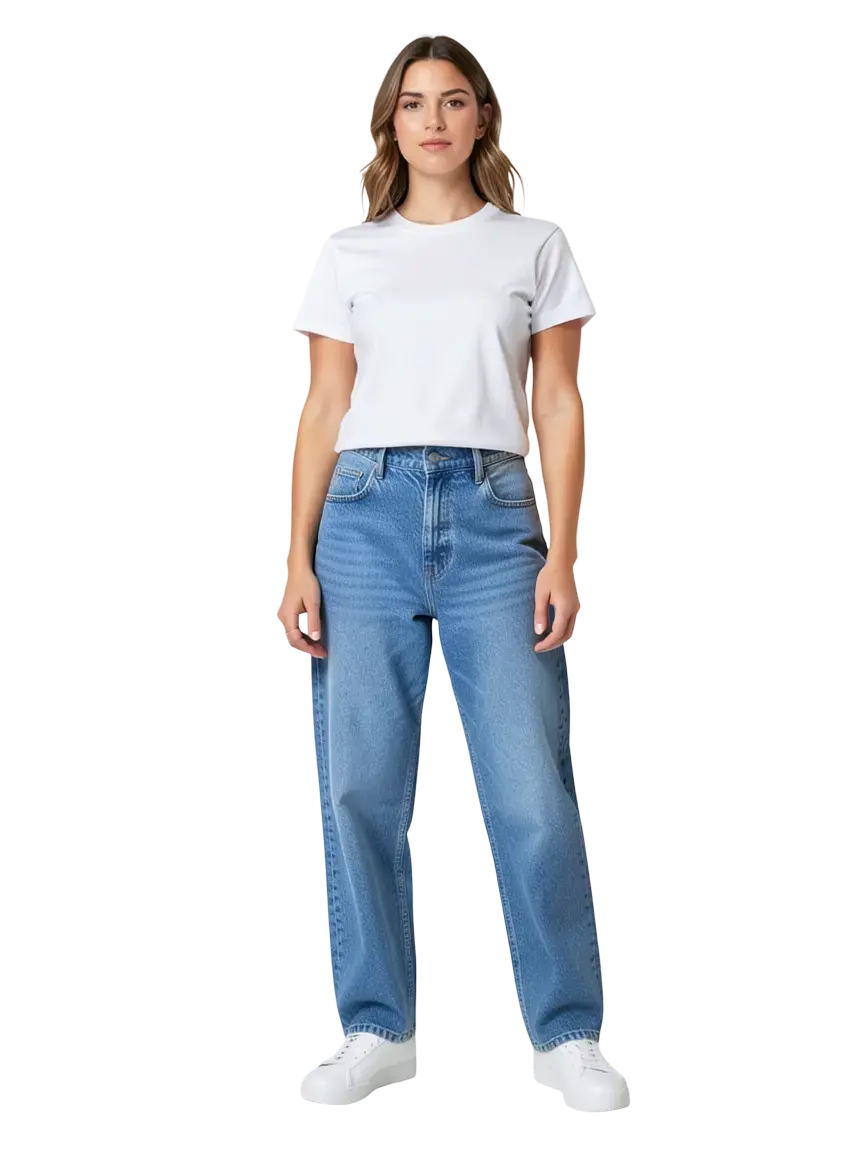 Jean mom taille 34/32 seconde main femme