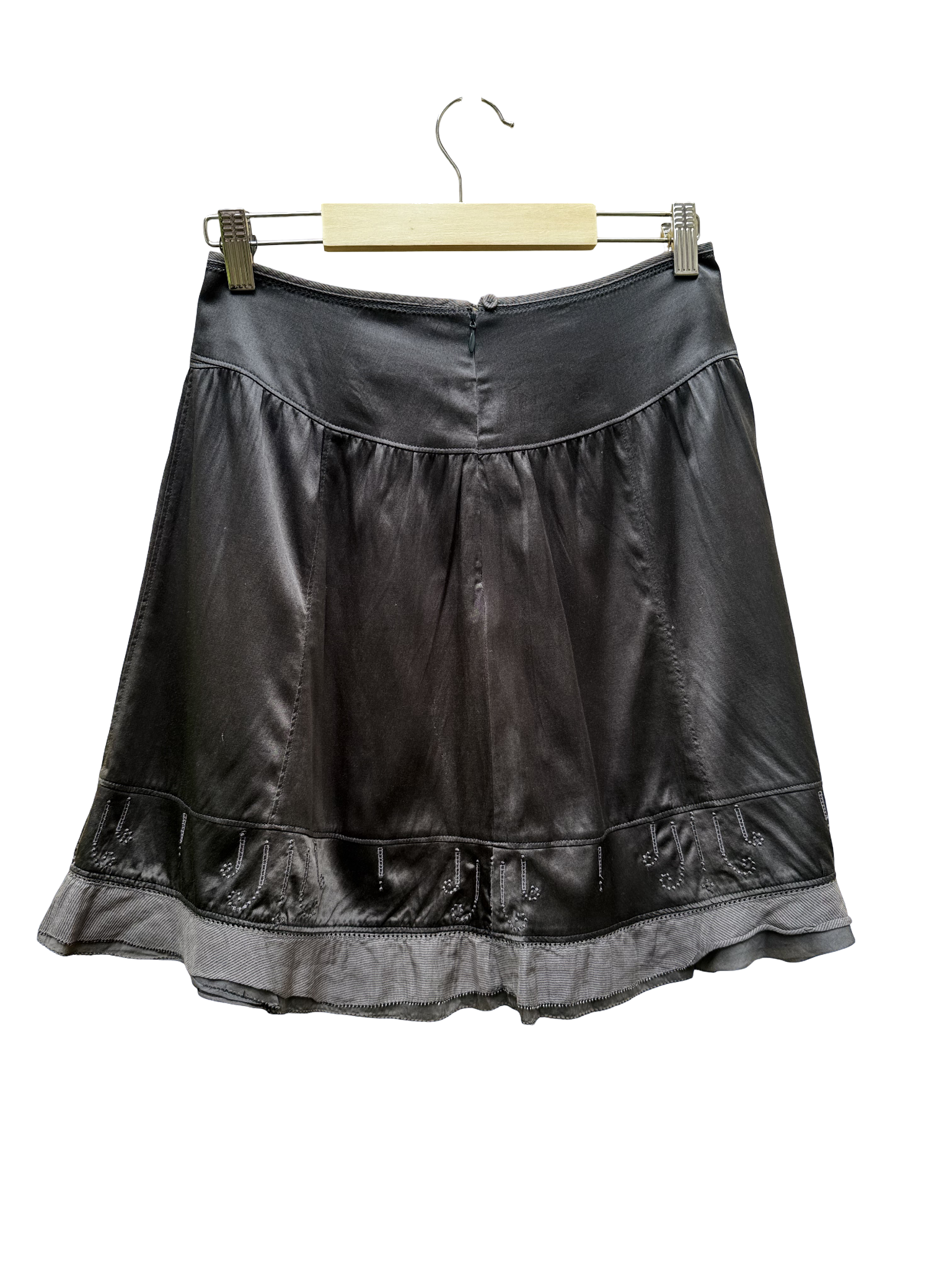 jupe grise taille 34 chattawak seconde main femme