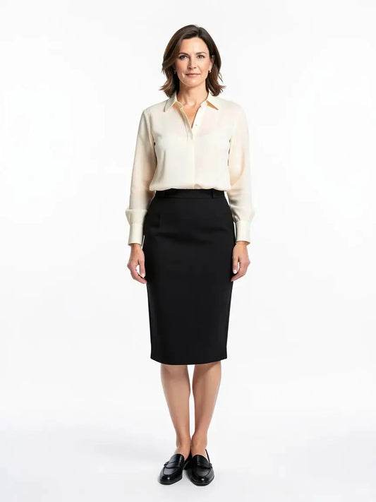 Jupe noire crayon taille 2/m seconde main femme