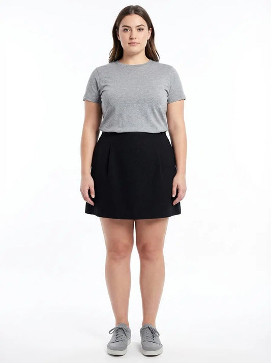 Jupe noire taille 3/L seconde main femme