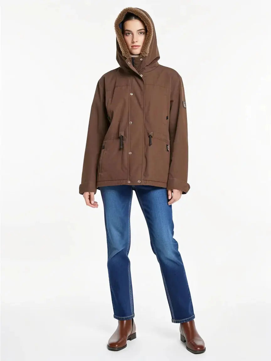 Manteau chocolat taille 2/M seconde main femme