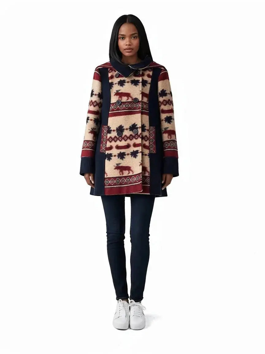 Manteau imprimé taille 38 Brooks Brothers seconde main femme