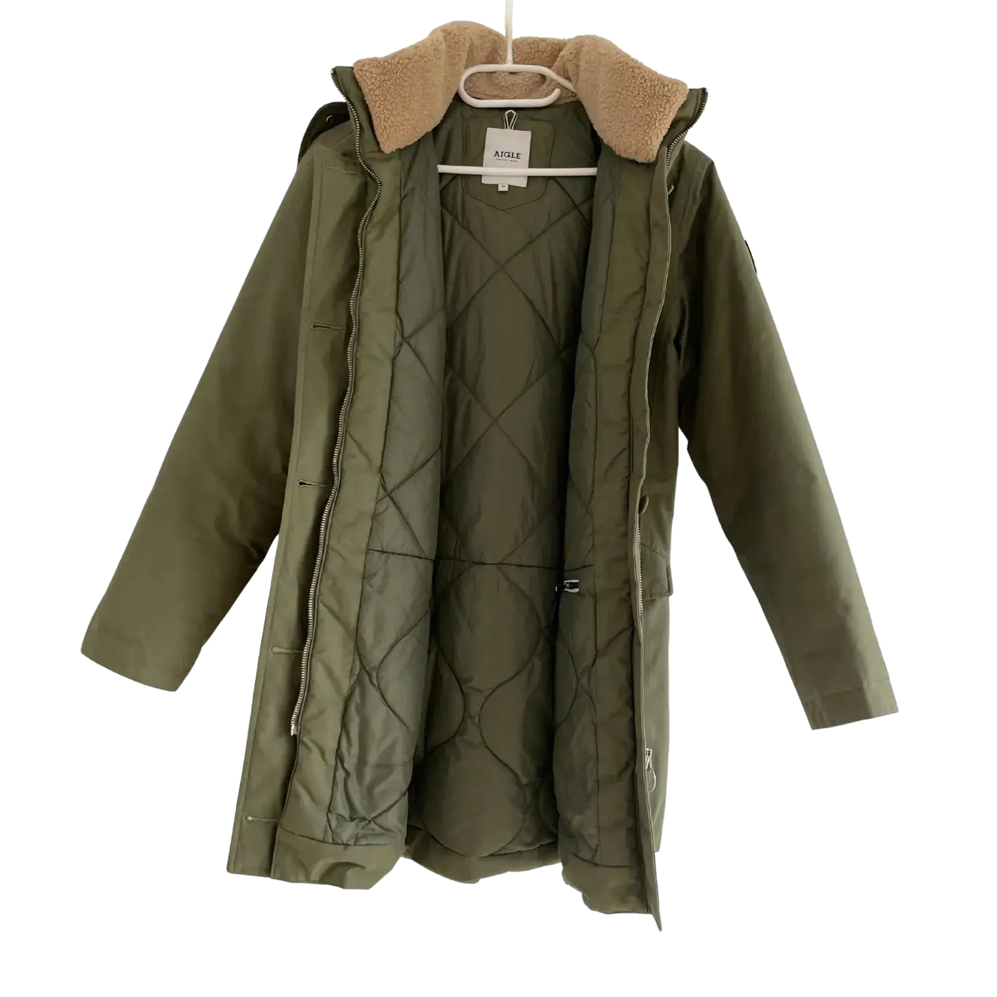 manteau kaki taille 36 aigle seconde main femme