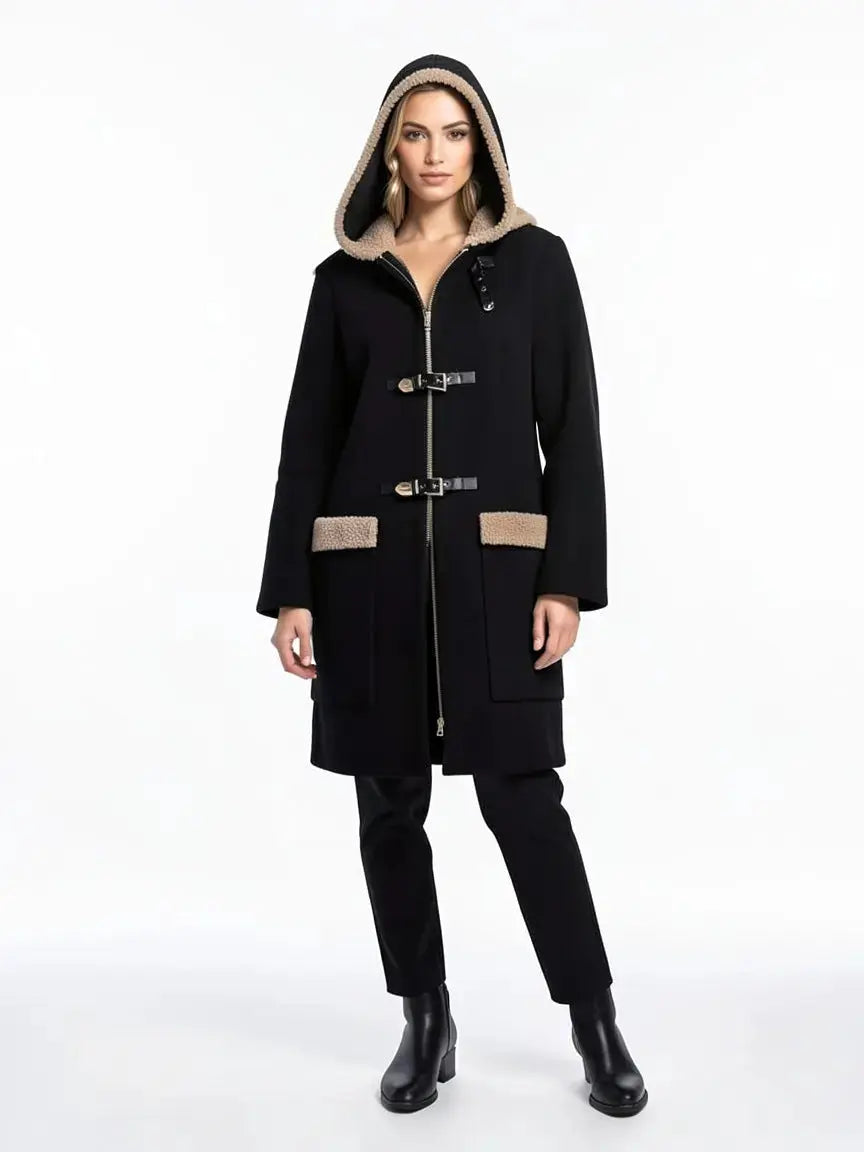 Manteau noir taille 36 seconde main femme
