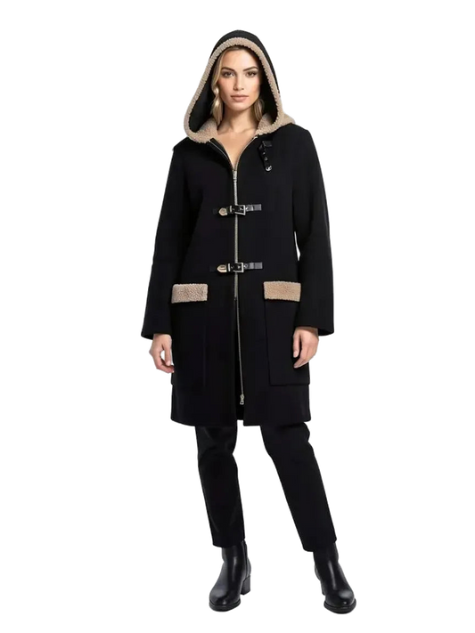manteau noir taille 36 sandro seconde main femme