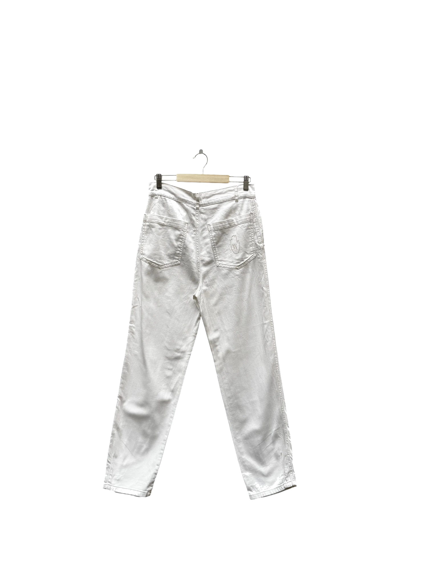 pantalon blanc taille s mooks seconde main femme