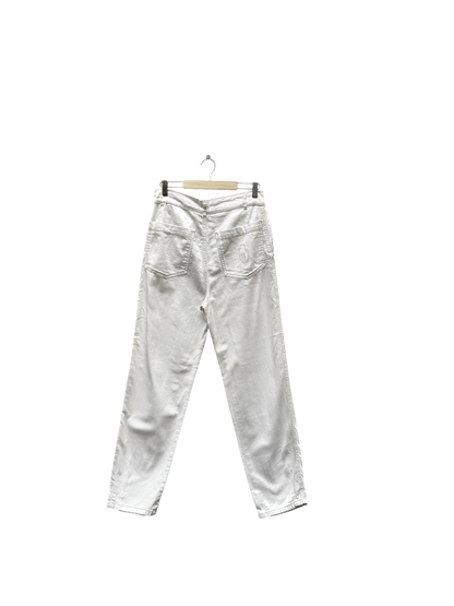 pantalon blanc taille s mooks seconde main femme