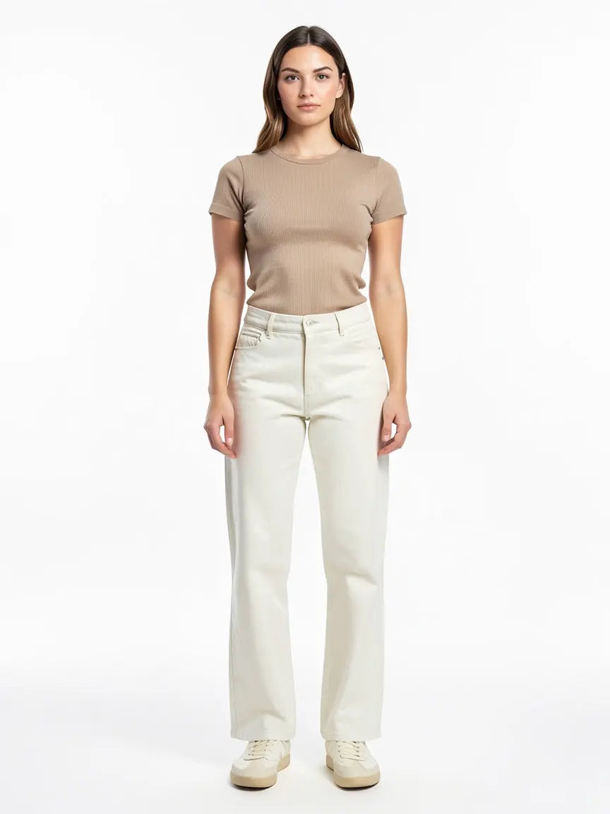 Pantalon blanc taille S Moooks seconde main femme