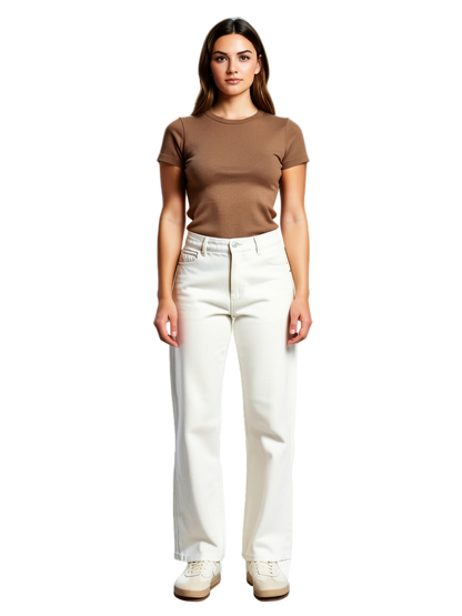 pantalon blanc taille s mooks seconde main femme