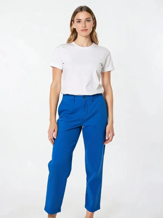 Pantalon bleu électrique Taille 3/L seconde main femme