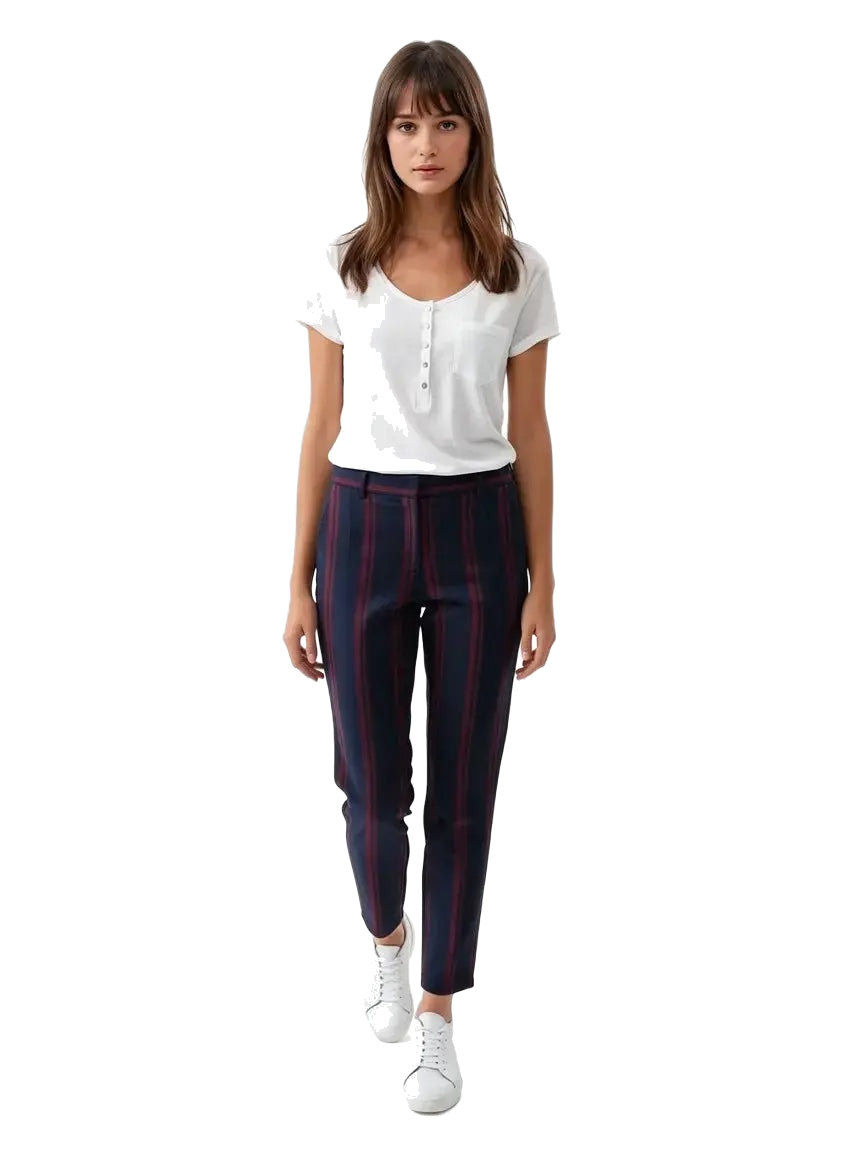 pantalon bleu et bordeaux taille 2 m rue blanche seconde main femme