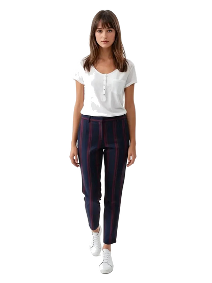 pantalon bleu et bordeaux taille 2 m rue blanche seconde main femme