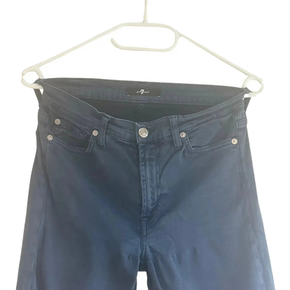 pantalon bleu marine taille 27 7 for all mankind seconde main femme