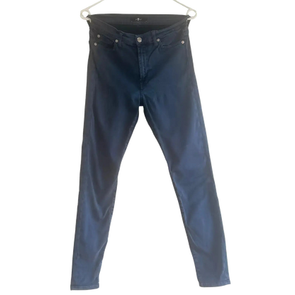 pantalon bleu marine taille 27 7 for all mankind seconde main femme