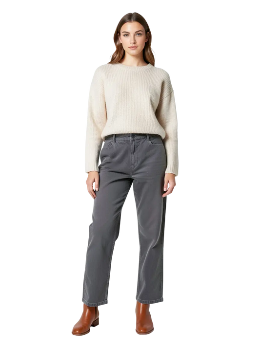 Pantalon gris olive taille 2/M Bellerose seconde main femme
