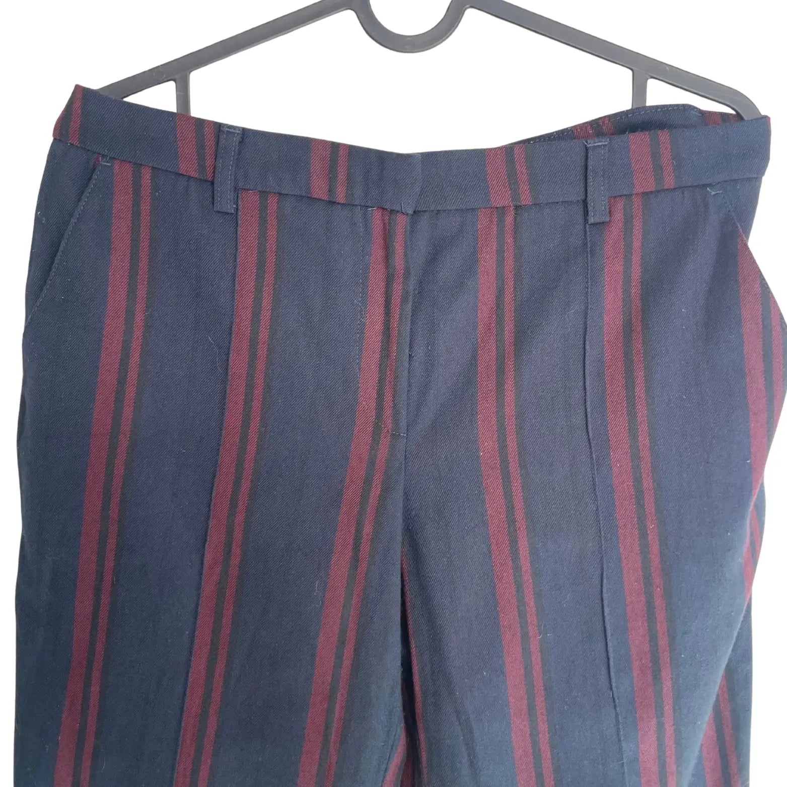 Pantalon cigarette ligné - Taille 2/M Rue Blanche
seconde main