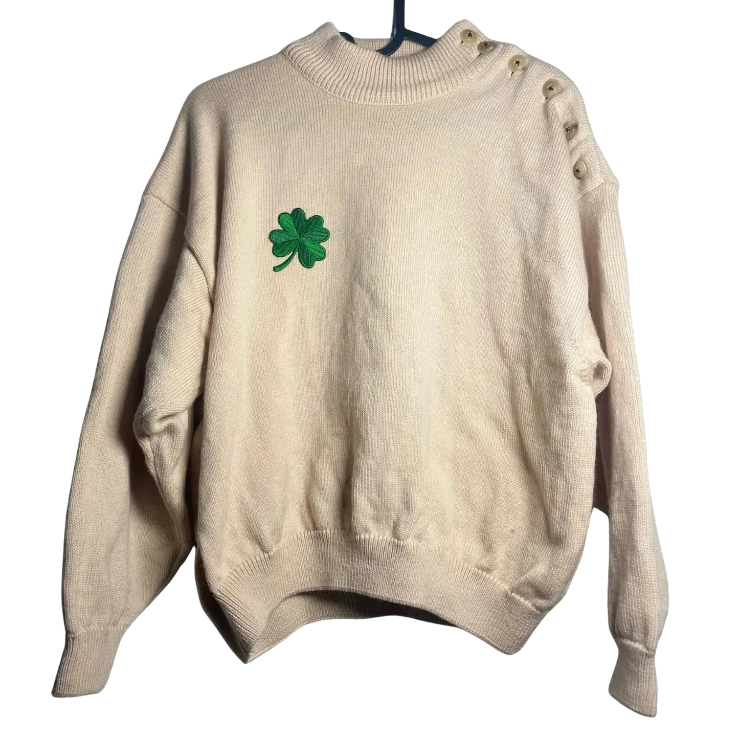 pull beige taille 2 m coclo custom seconde main femme