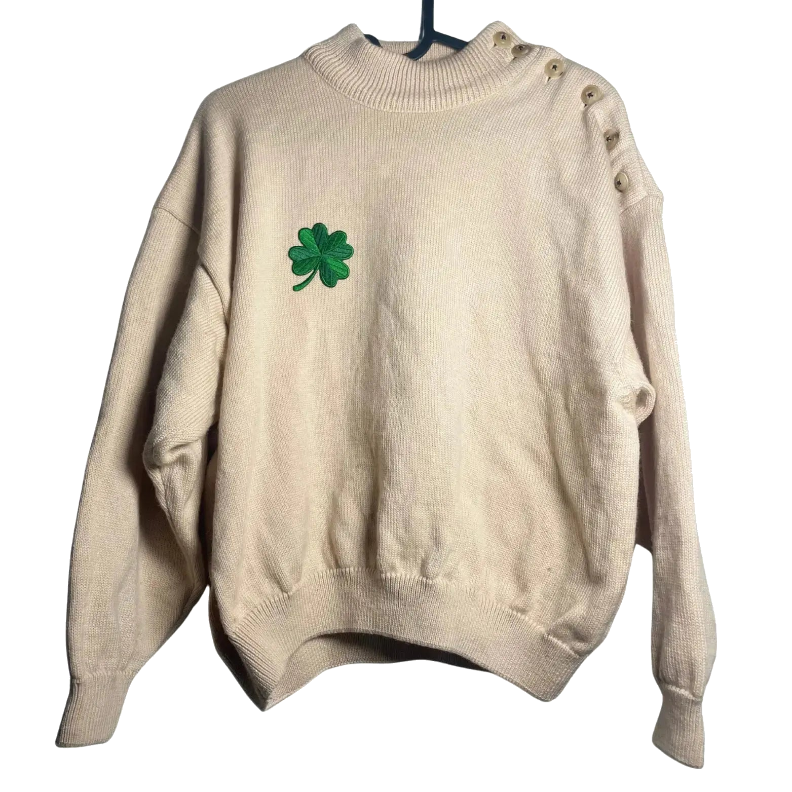 pull beige taille 2 m coclo custom seconde main femme