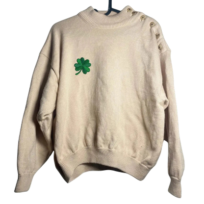 pull beige taille 2 m coclo custom seconde main femme