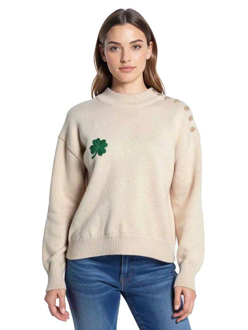 pull beige taille 2 m coclo custom seconde main femme
