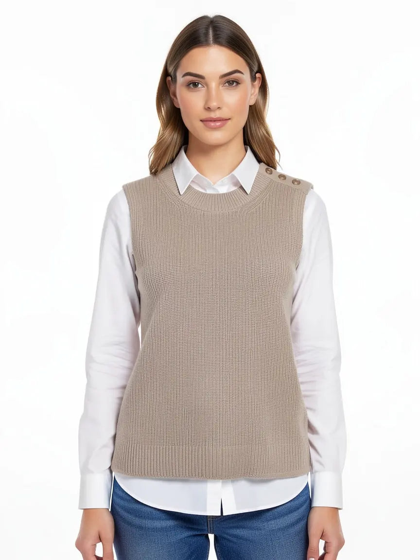 Pull beige taille S Orta Store seconde main femme