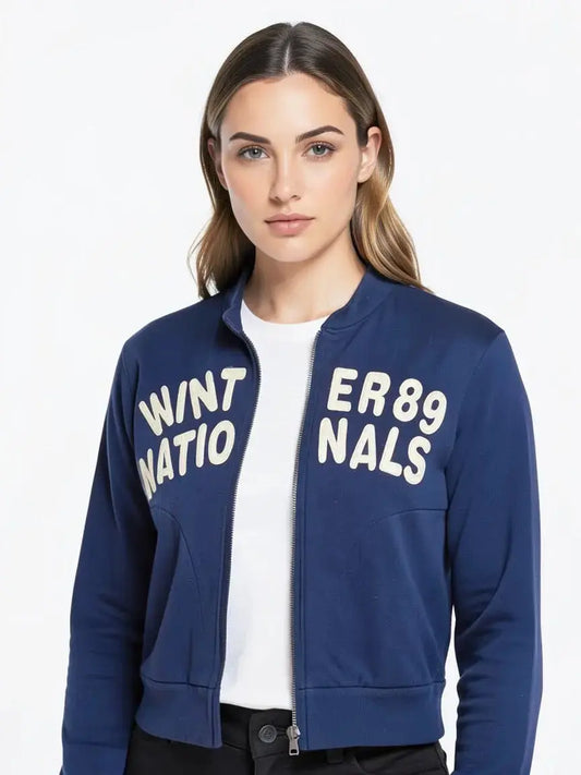 Pull bleu marine taille 2/M seconde main femme