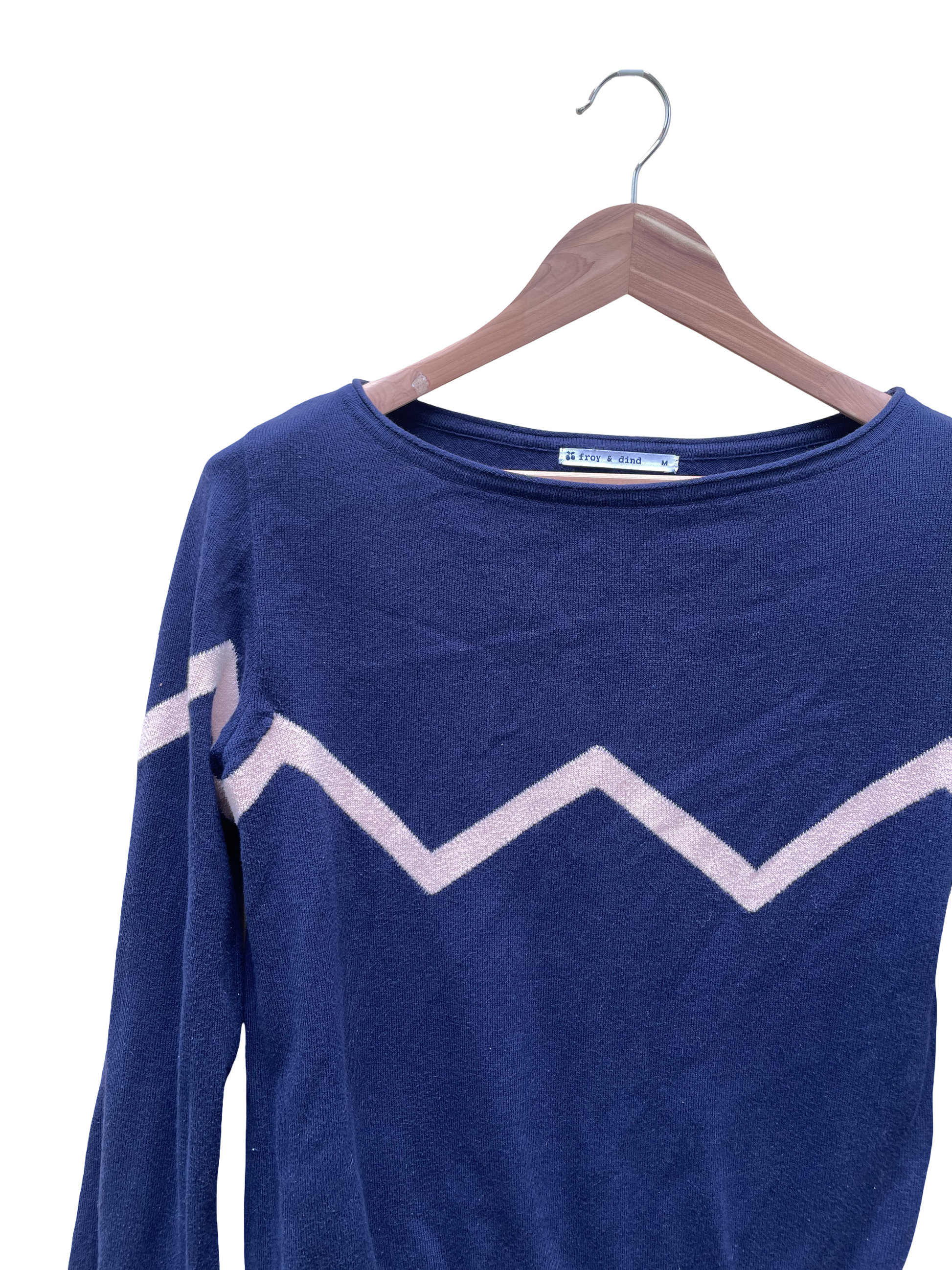 pull bleu marine taille m froy and dind seconde main femme