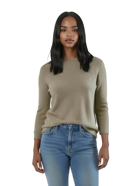 Pull gris taille 3/L seconde main femme