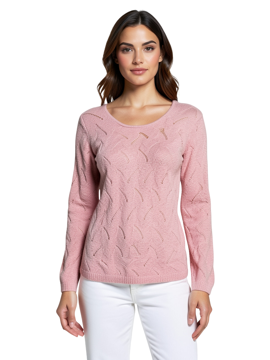 Pull rose poudré taille M seconde main femme