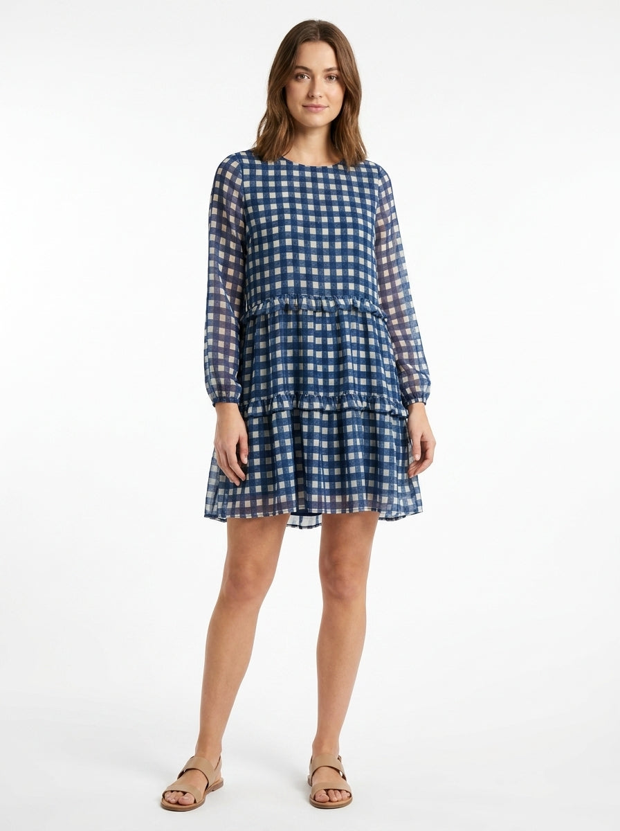 robe a carreaux taille s buissonnière seconde main femme