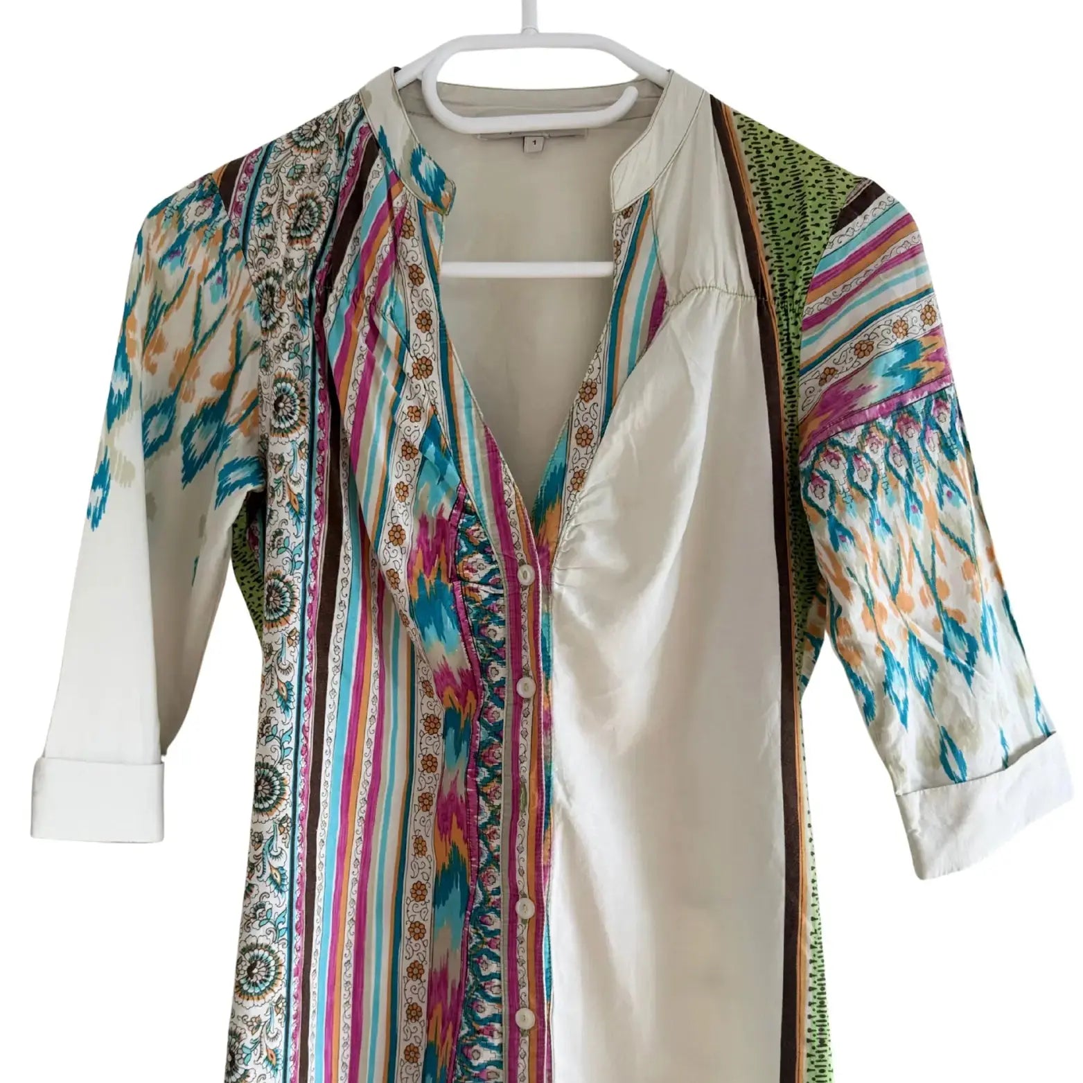 Robe beige à motif - Taille 1/S Maje seconde main femme