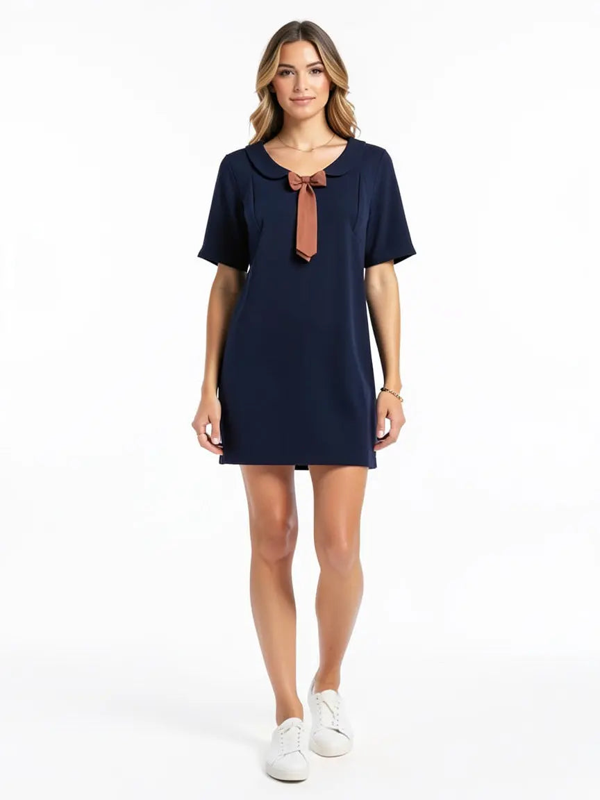 Robe bleu marine taille S Indie & Cold seconde main femme