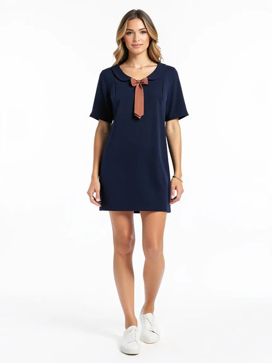 Robe bleu marine taille S Indie & Cold seconde main femme