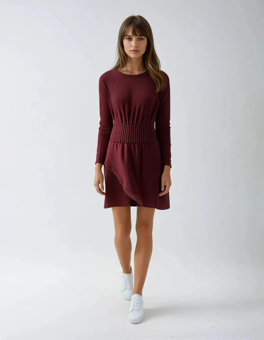 Robe bordeau - Taille 1/S Maje seconde main femme