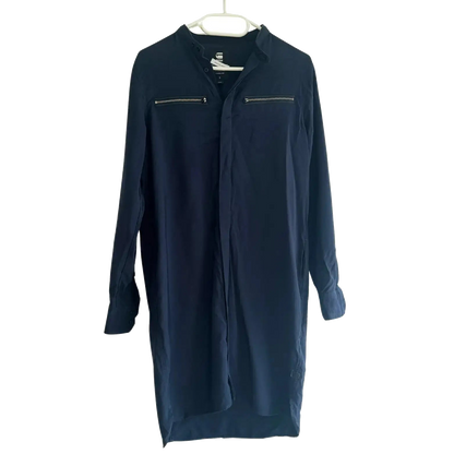 robe chemise bleu marine gstar taille m seconde main femme