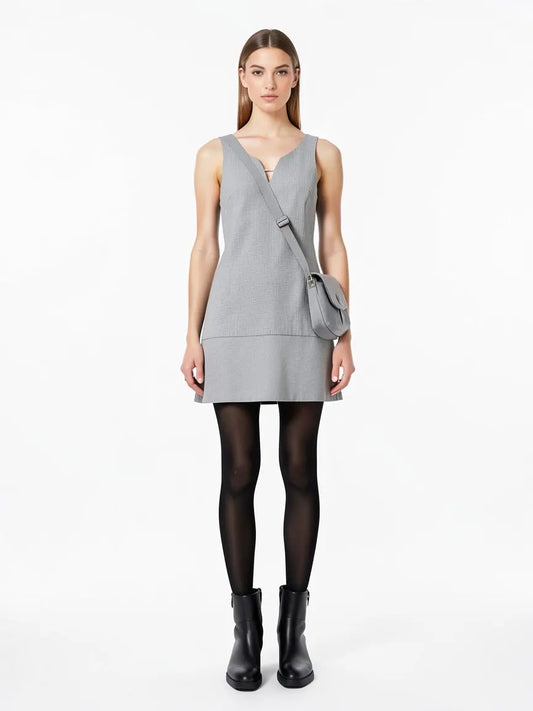 Robe grise taille S chattawak seconde main femme