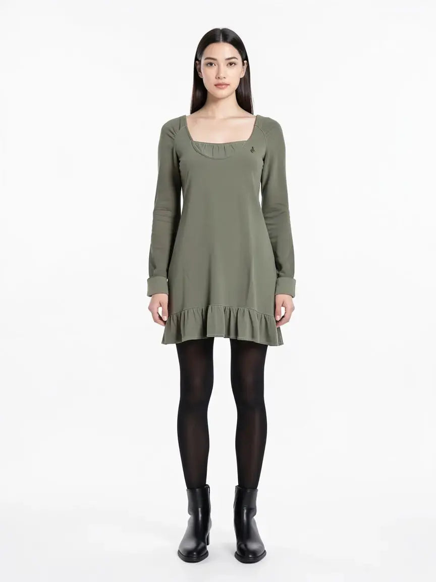 Robe kaki taille 1/S seconde main femme