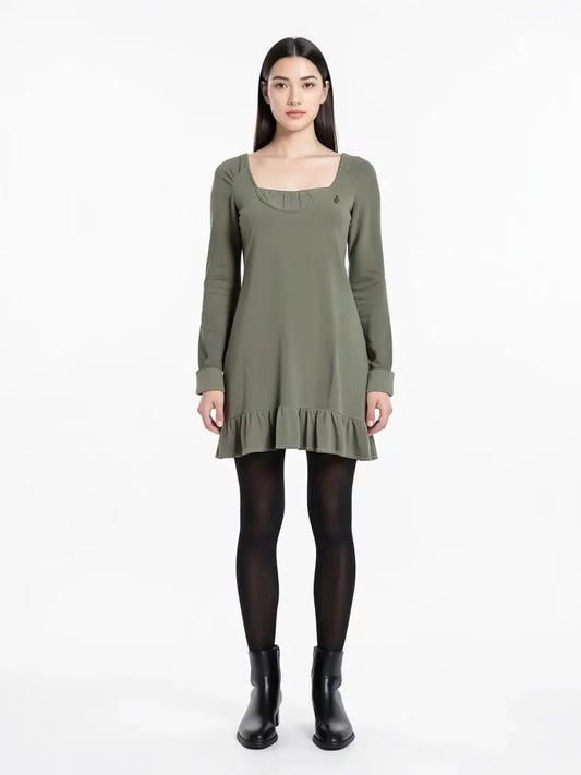 Robe kaki taille 1/S seconde main femme