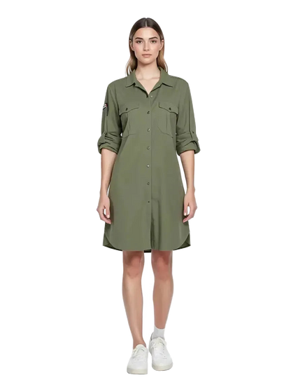robe kaki taille 2 m coclo custom seconde main femme