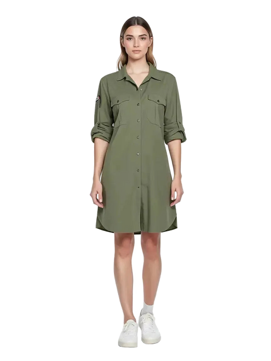 robe kaki taille 2 m coclo custom seconde main femme
