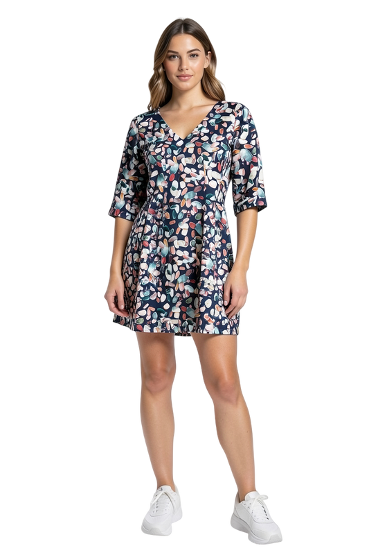 Robe multicolore taille S Nathalie Vleeschouwer seconde main femme