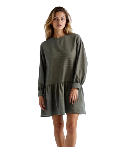 robe noire et grise taille xs janne mill seconde main femme