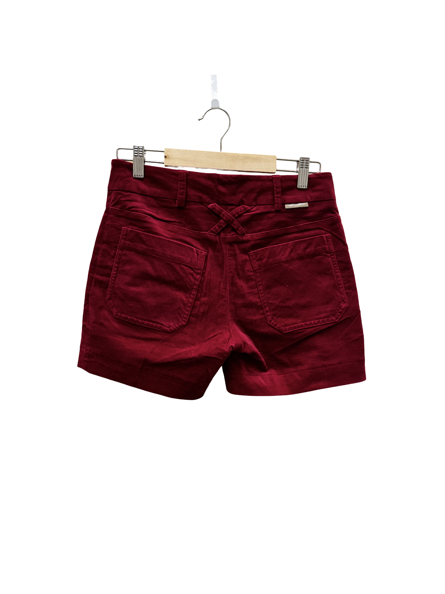 short rouge taille 36 coclo custom seconde main femme