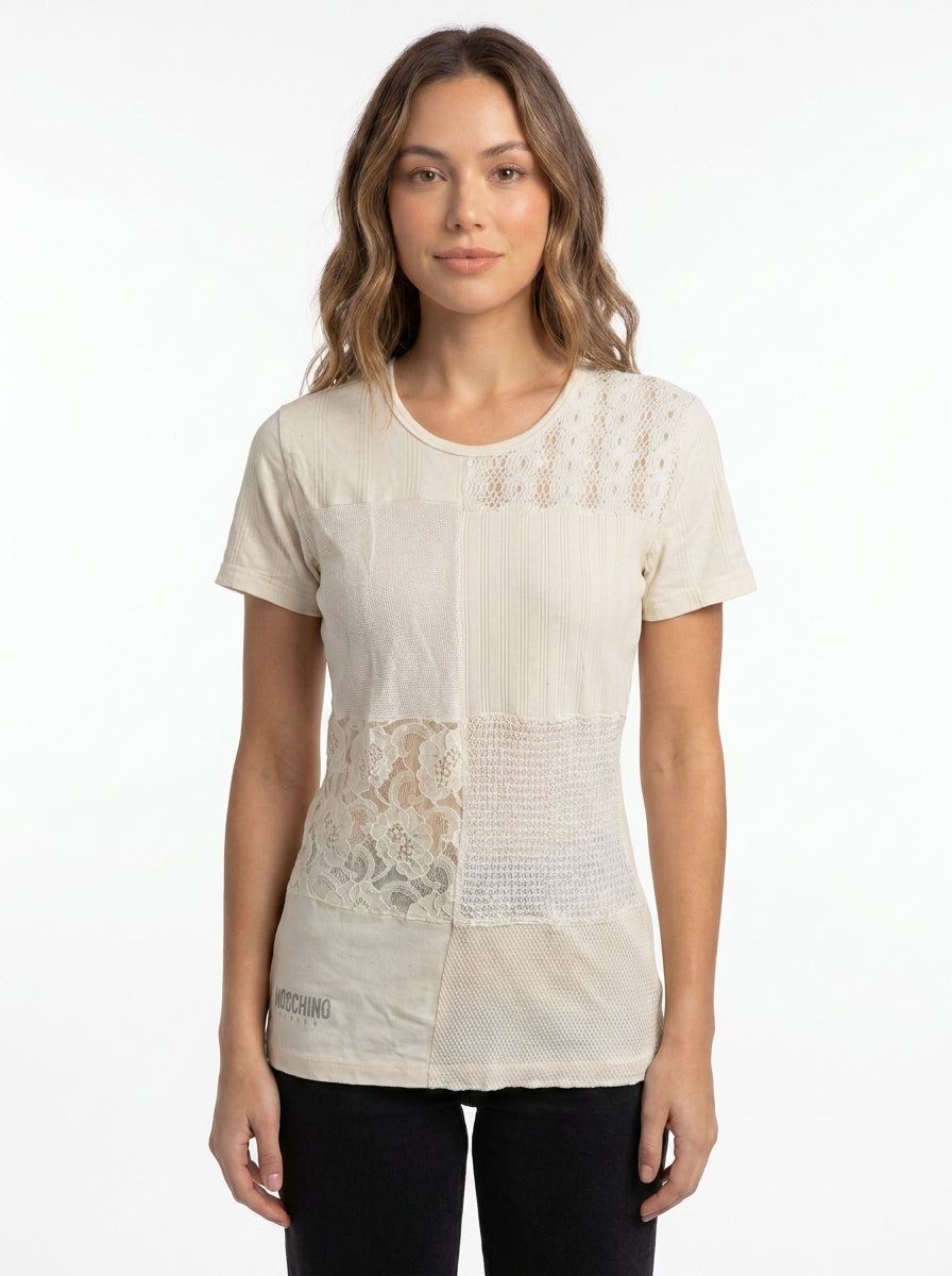 t-shirt Moschino  blanc casse Seconde main CoClo femmes