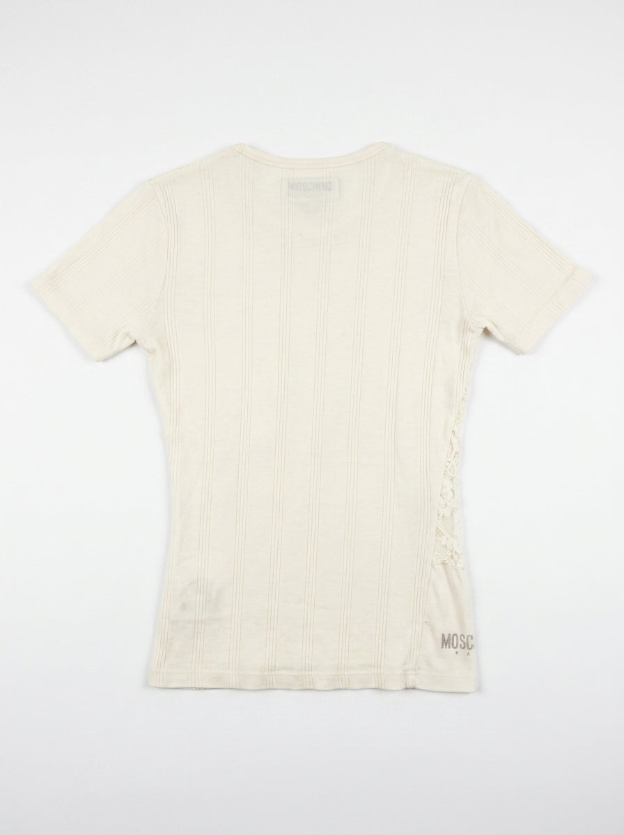 t-shirt Moschino  blanc casse Seconde main CoClo femmes