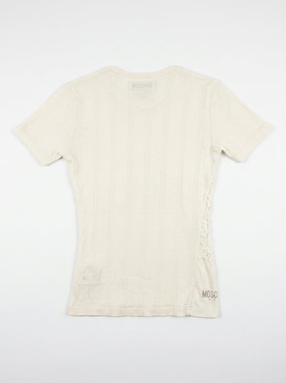 t-shirt Moschino  blanc casse Seconde main CoClo femmes