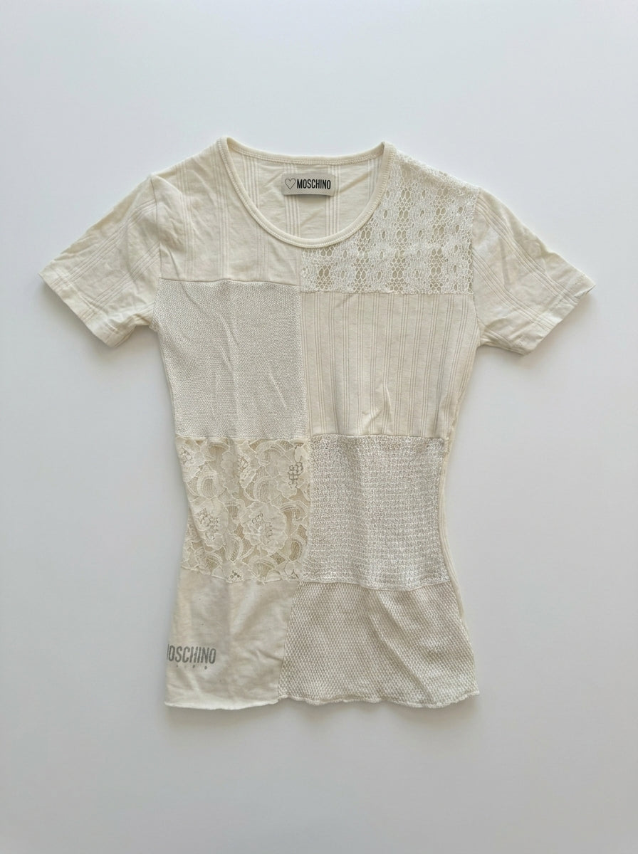 t-shirt Moschino  blanc casse Seconde main CoClo femmes