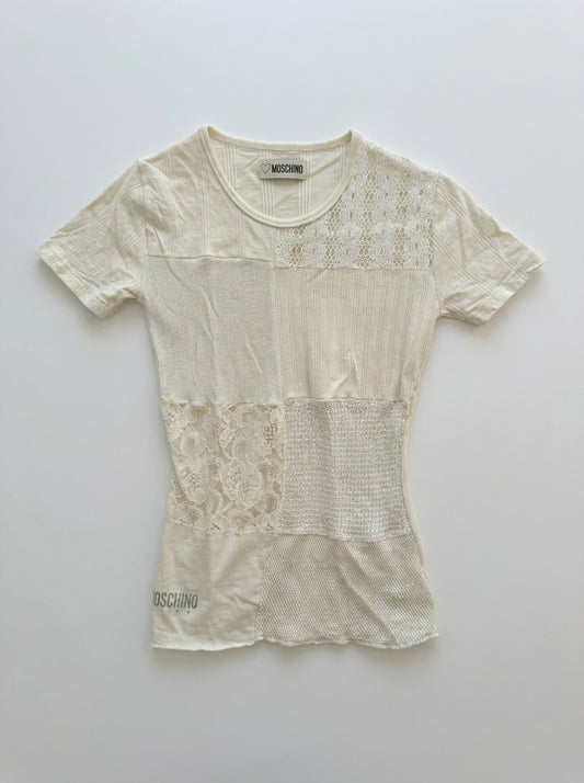 t-shirt Moschino  blanc casse Seconde main CoClo femmes