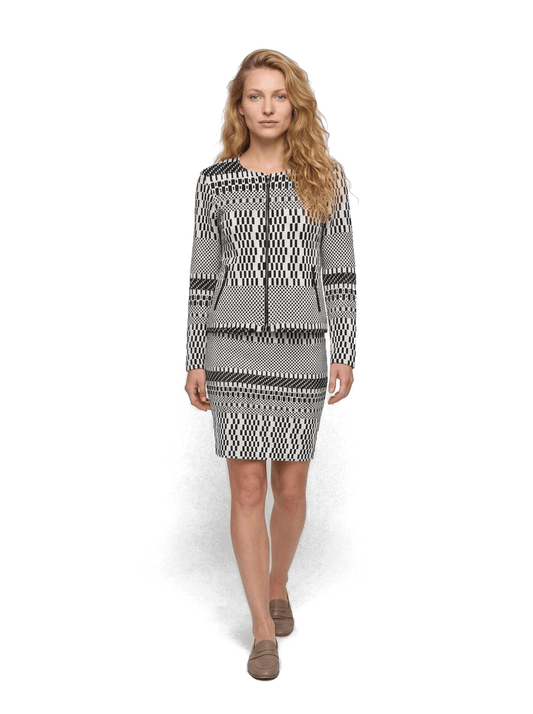 Tailleur Jupe noir et blanc taille 38 Dona Dura Seconde main CoClo Femmes
